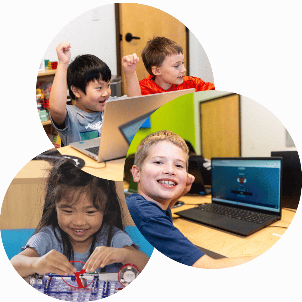 Children building, coding and creating at Code Ninjas